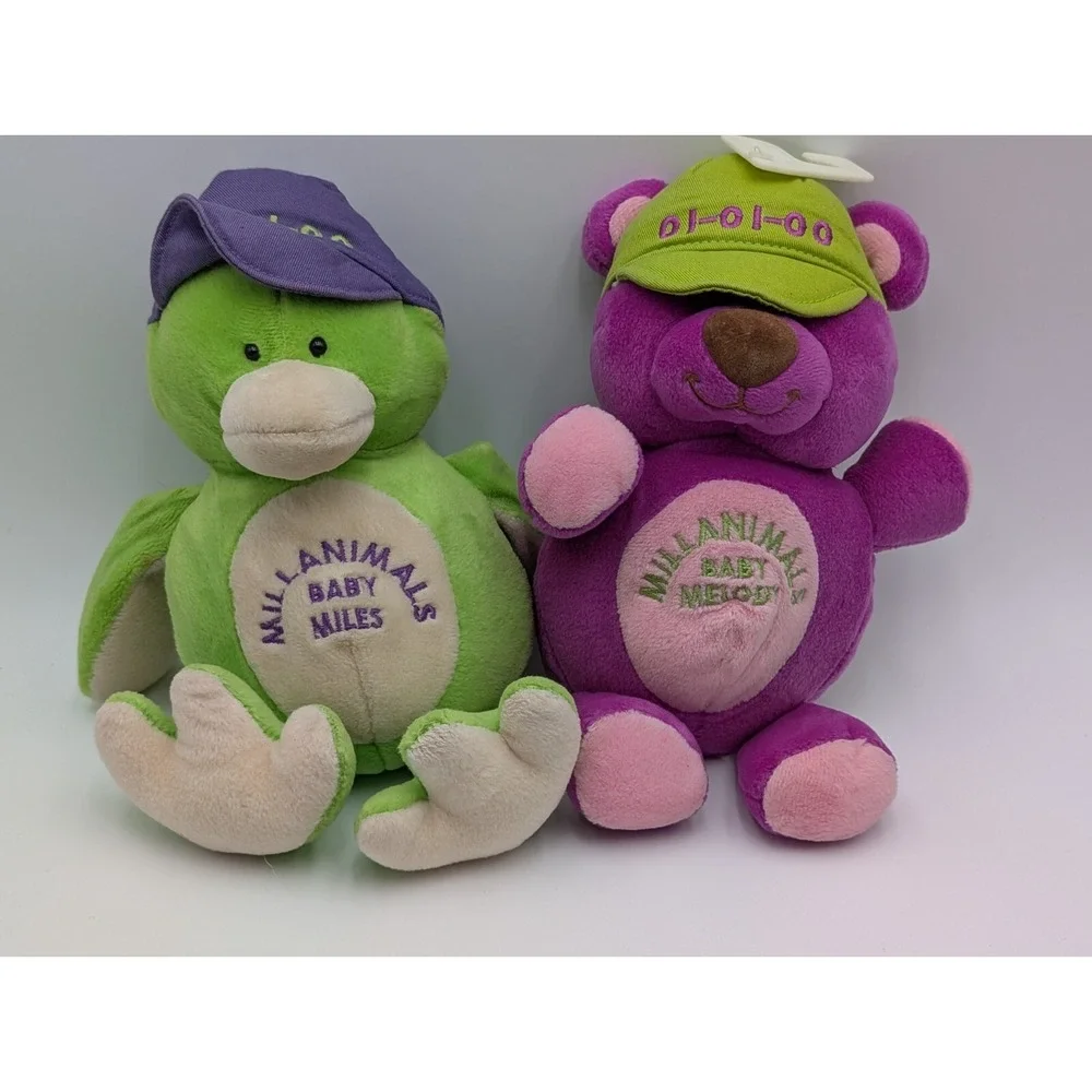 Commonwealth Millanimals‎ Baby Melody Miles Miron Mitzi Plush 11 Inch Lot of 4